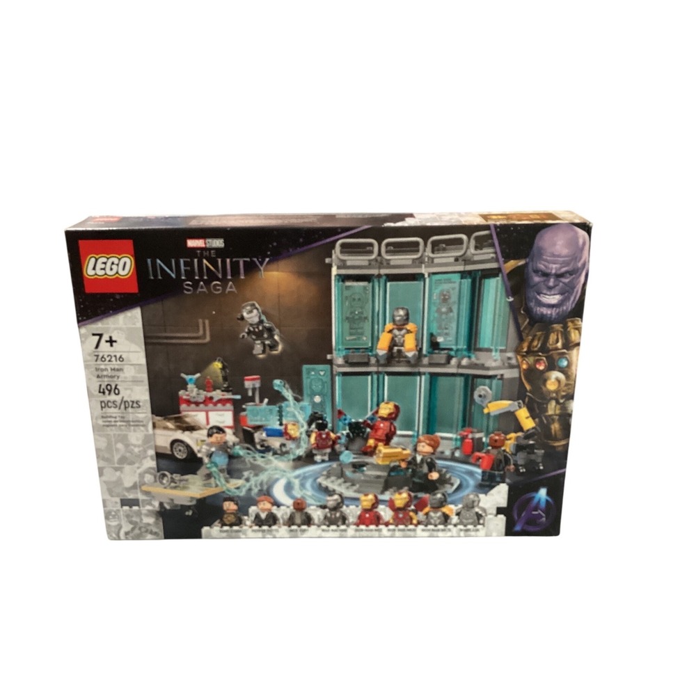 LEGO Marvel Iron Man‎ Armory 76216 Infinity Saga Building Set 496 Pieces NEW